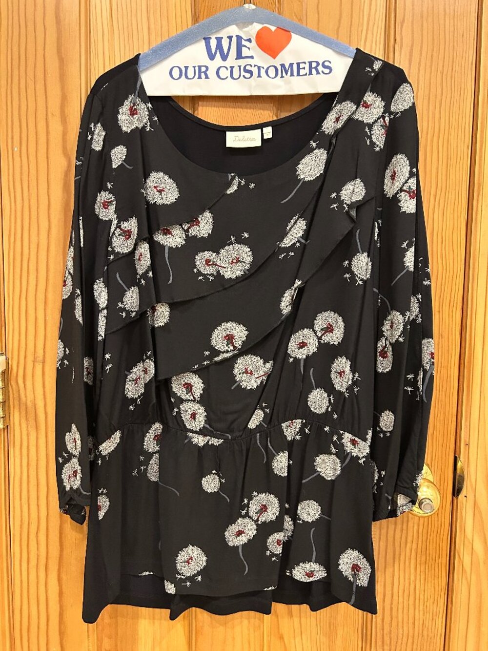 Anthropologie Deletta Tiered Dandelion Blouse